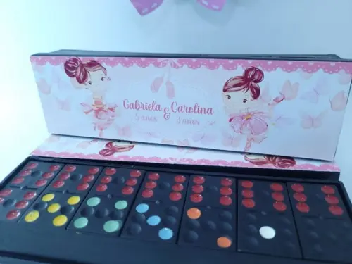 Dominó Personalizado Bailarinas e Borboletas Lembrancinha