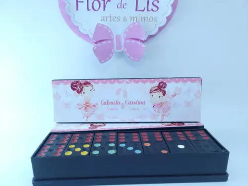 Dominó Personalizado Bailarinas e Borboletas Lembrancinha