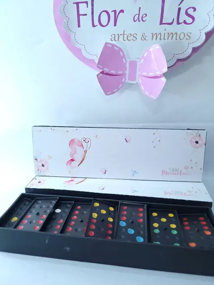 Dominó Personalizado Borboleta Jardim Encantado Lembrancinha