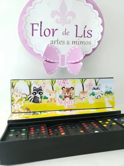 Dominó Personalizado Bosque Aquarela Encantado