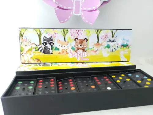 Dominó Personalizado Bosque Aquarela Encantado