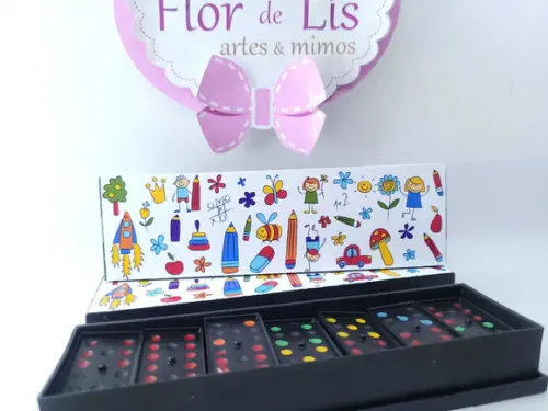Dominó Personalizado Dia das Crianças Brinde Escolar Férias