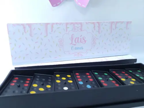 Dominó Personalizado Doceria Granulado Candy Color