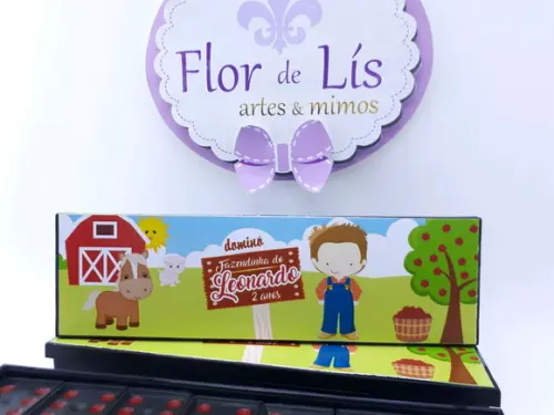 Dominó Personalizado Fazendinha Menino