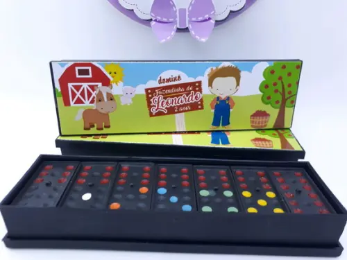 Dominó Personalizado Fazendinha Menino