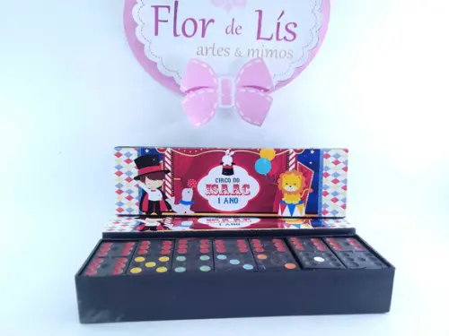 Dominó Personalizado Festa Circo Lembrancinha