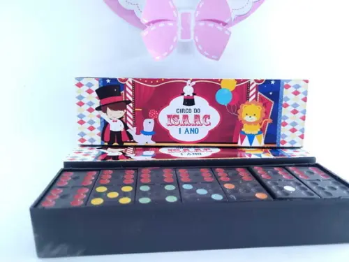 Dominó Personalizado Festa Circo Lembrancinha