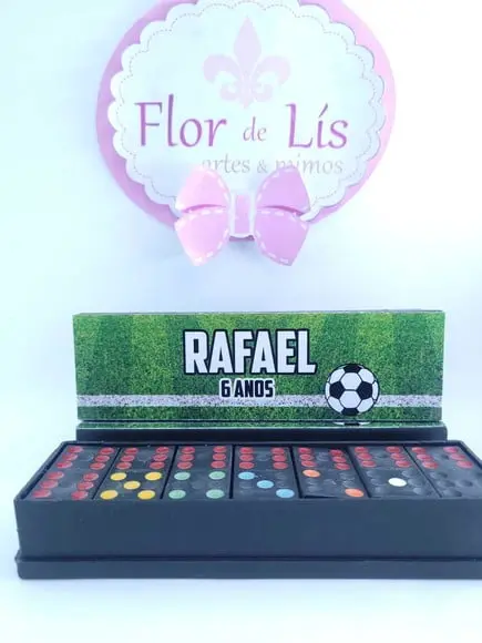 Dominó Personalizado Futebol Festa Menino