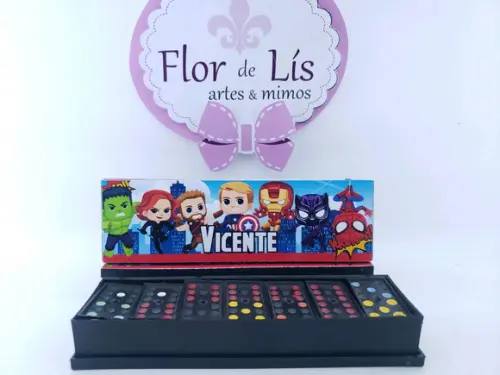 Dominó Personalizado Heróis Cute