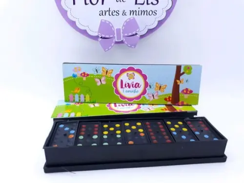 Dominó Personalizado Jardim Encantado Menina