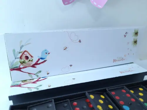 Dominó Personalizado Jardim Encantado Menino Az Lembrancinha
