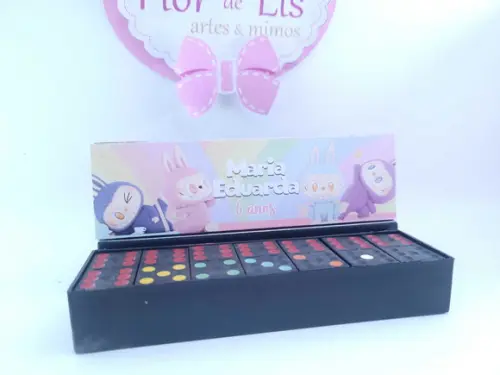 Dominó Personalizado Lembrancinha Labubu Divertido