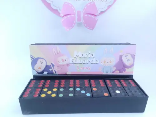 Dominó Personalizado Lembrancinha Labubu Divertido