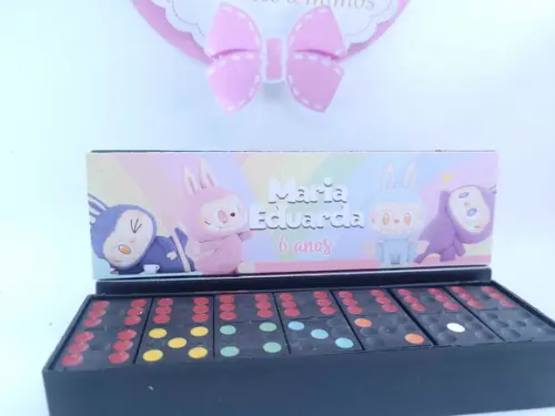 Dominó Personalizado Lembrancinha Labubu Divertido