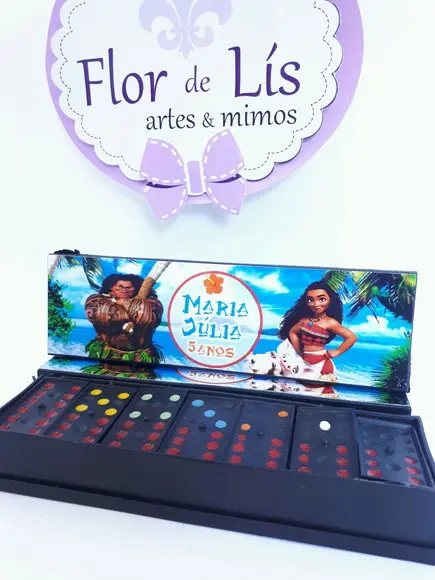 Dominó Personalizado Moana e Maui