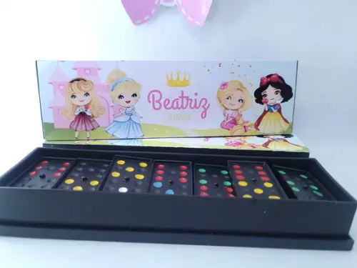 Dominó Personalizado Lembrancinha Princesas Menina
