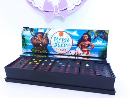 Dominó Personalizado Moana e Maui