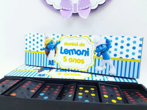 Dominó Personalizado os Smurfs