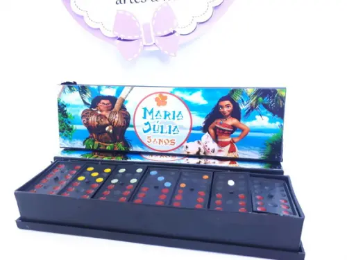 Dominó Personalizado Moana e Maui