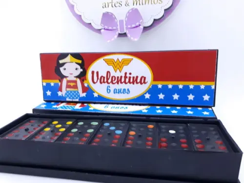 Dominó Personalizado Mulher Maravilha