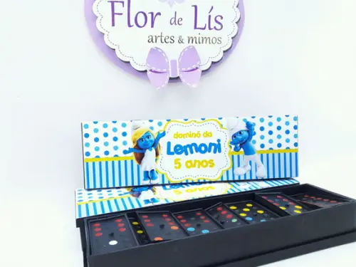 Dominó Personalizado os Smurfs