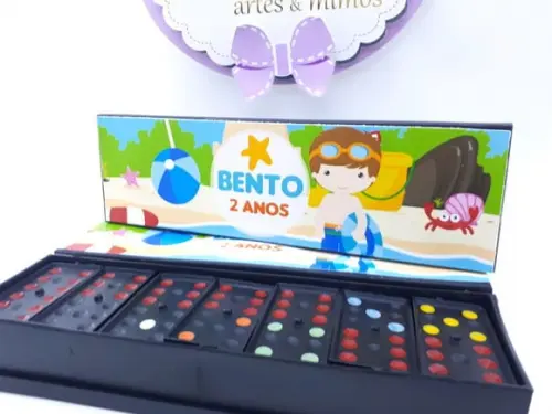 Dominó Personalizado Praia Lembrancinha