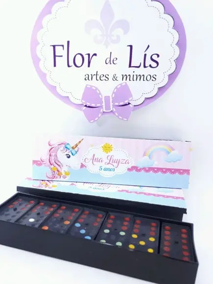 Dominó Personalizado Unicórnio