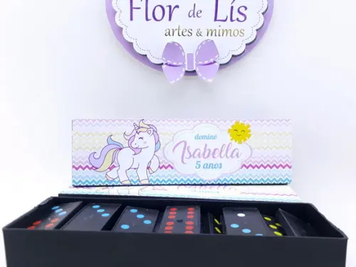 Dominó Personalizado Unicórnio
