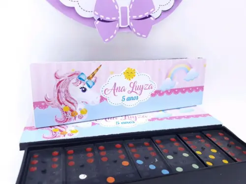 Dominó Personalizado Unicórnio