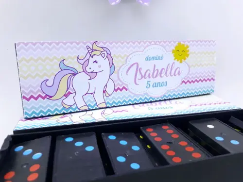 Dominó Personalizado Unicórnio