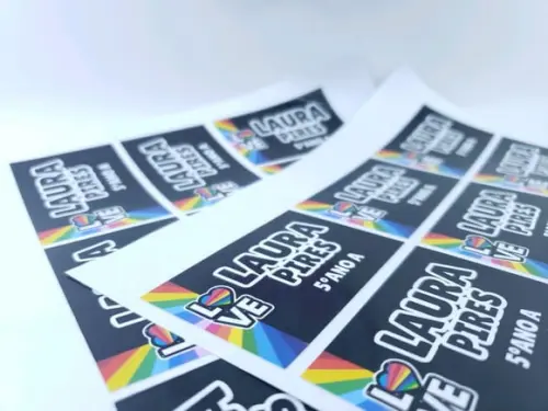 Etiqueta Escolar para Caderno Now United