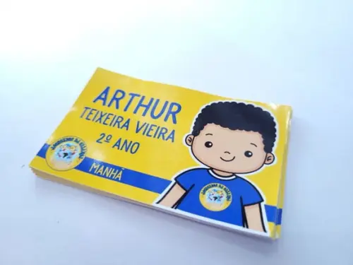 Etiqueta Escolar para Cadernos e Livros Menino 20 Unidades