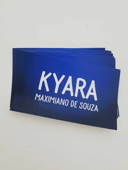 Etiqueta Escolar para Cadernos Neutra Azul 20 Unidades