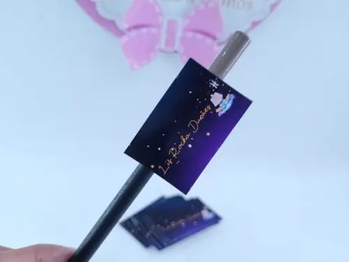 Etiqueta Escolar para Lápis Tema Universo Teen Personalizada