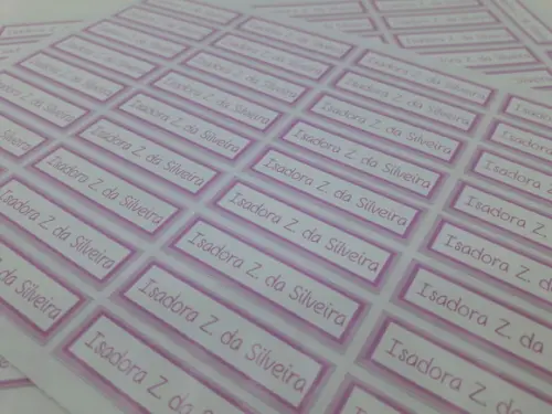 Etiquetas Lápis Escolar Qualquer Tema