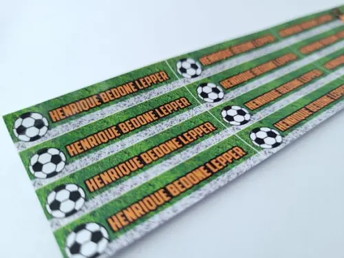 Etiquetas Lápis Personalizada Goleiro Futebo Adesivo Escolar