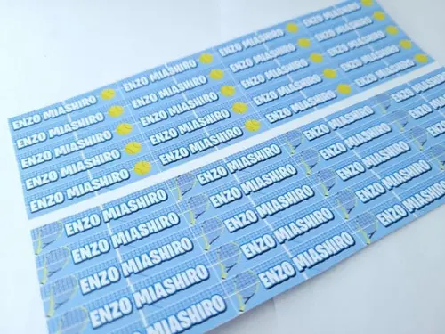 Etiquetas Lápis Personalizada Tenis Esportes Adesivo Escolar