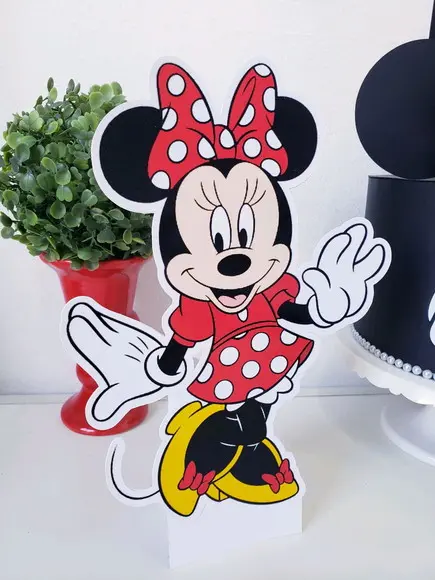 Festa em Casa Minnie Bandeirola Display e Impresso