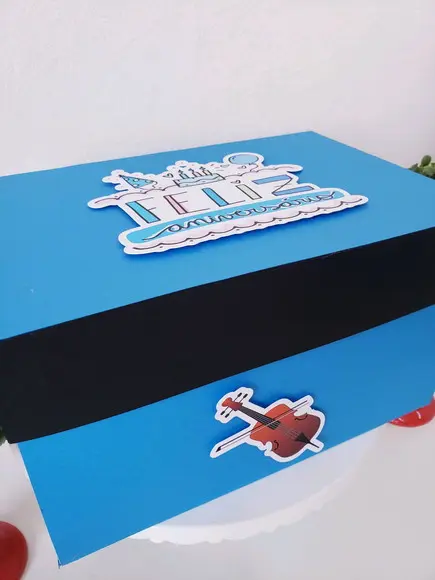 Festa na Caixa Cenário Explosão Skate Música para Bolo