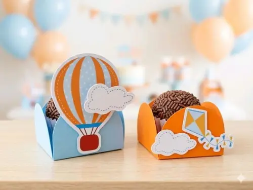 Festa Pipas e Balões Forminha Doces Brinquedos 20 Unid