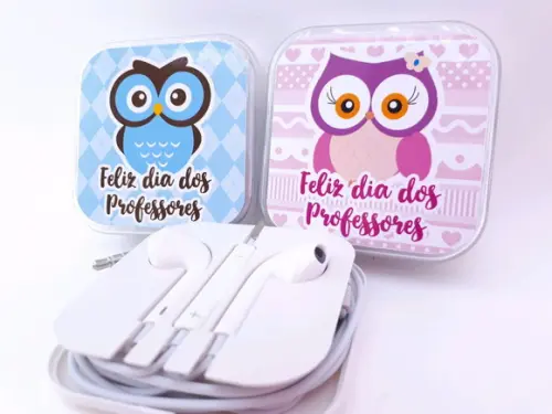 Fone de Ouvido Personalizado Presente Dia dos Professores
