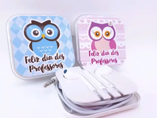Fone de Ouvido Personalizado Presente Dia dos Professores