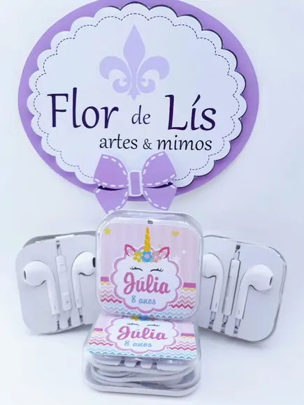 Fone de Ouvido Unicórnio na Caixinha