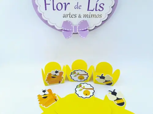 Forminha Abelhinha para Docinhos Personalizados Festa 20unid