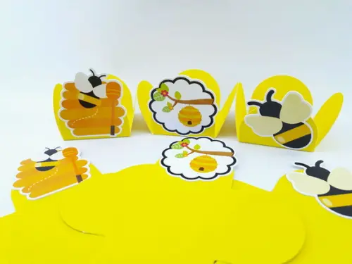 Forminha Abelhinha para Docinhos Personalizados Festa 20unid