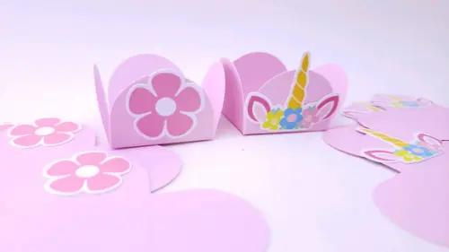 Forminha de Doces Personalizada Festa Unicórnio Brigadeiro
