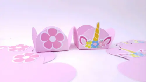 Forminha de Doces Personalizada Festa Unicórnio Brigadeiro