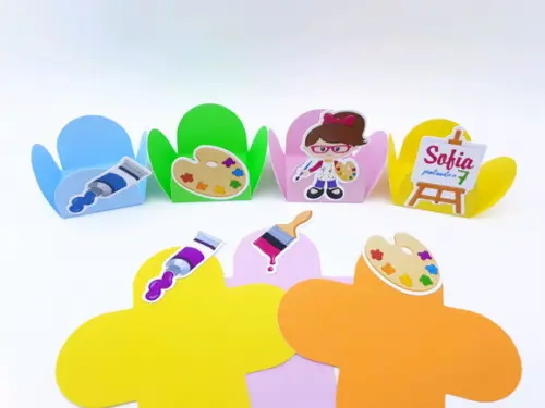 Forminha de Doces Pintando o Sete Festa Pintura 20 Unidades