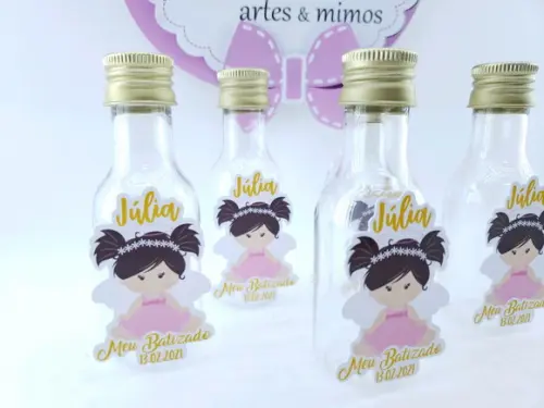 Garrafinha Batizado Anjinha Menina Lembrancinha