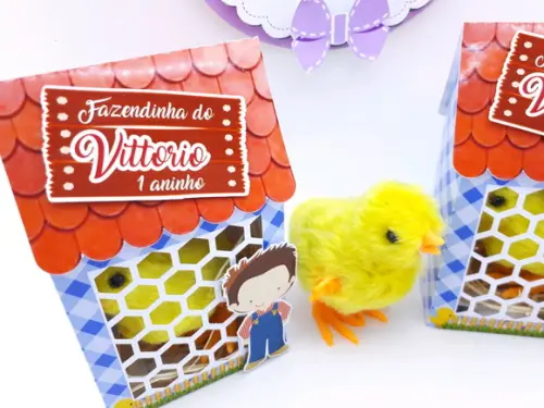 Galinheiro com Pintinho a Corda